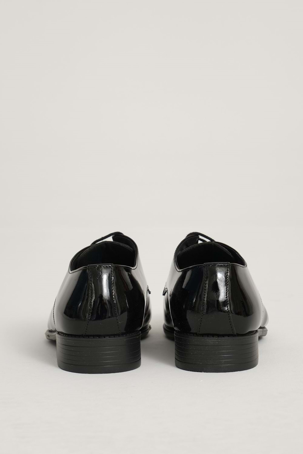 TAMBOĞA Siyah Klasik Rugan Suni Deri Erkek Ayakkabı
