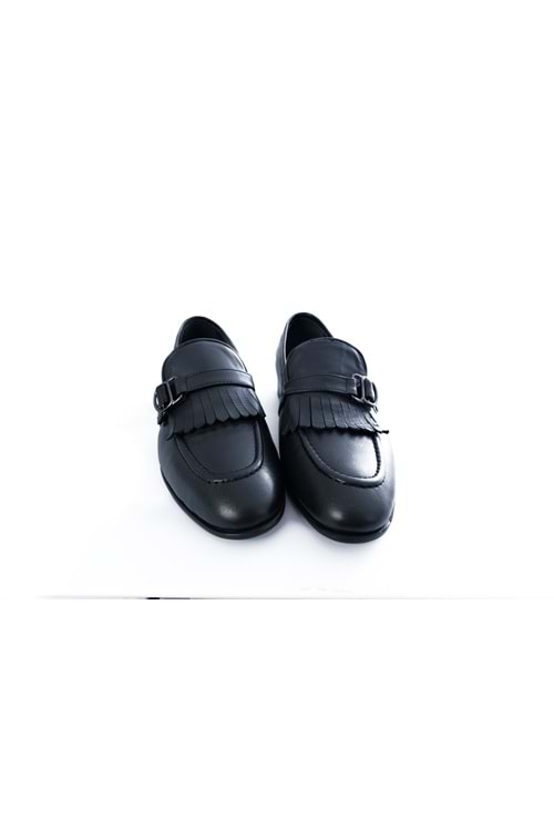 Zayfa Siyah Tokalı Erkek Deri Ayakkabı