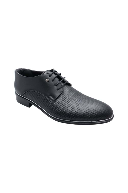 TAMBOĞA Siyah Klasik Suni Deri Erkek Ayakkabı
